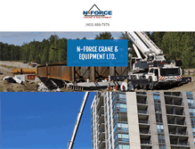 Tablet Screenshot of nforcecrane.com